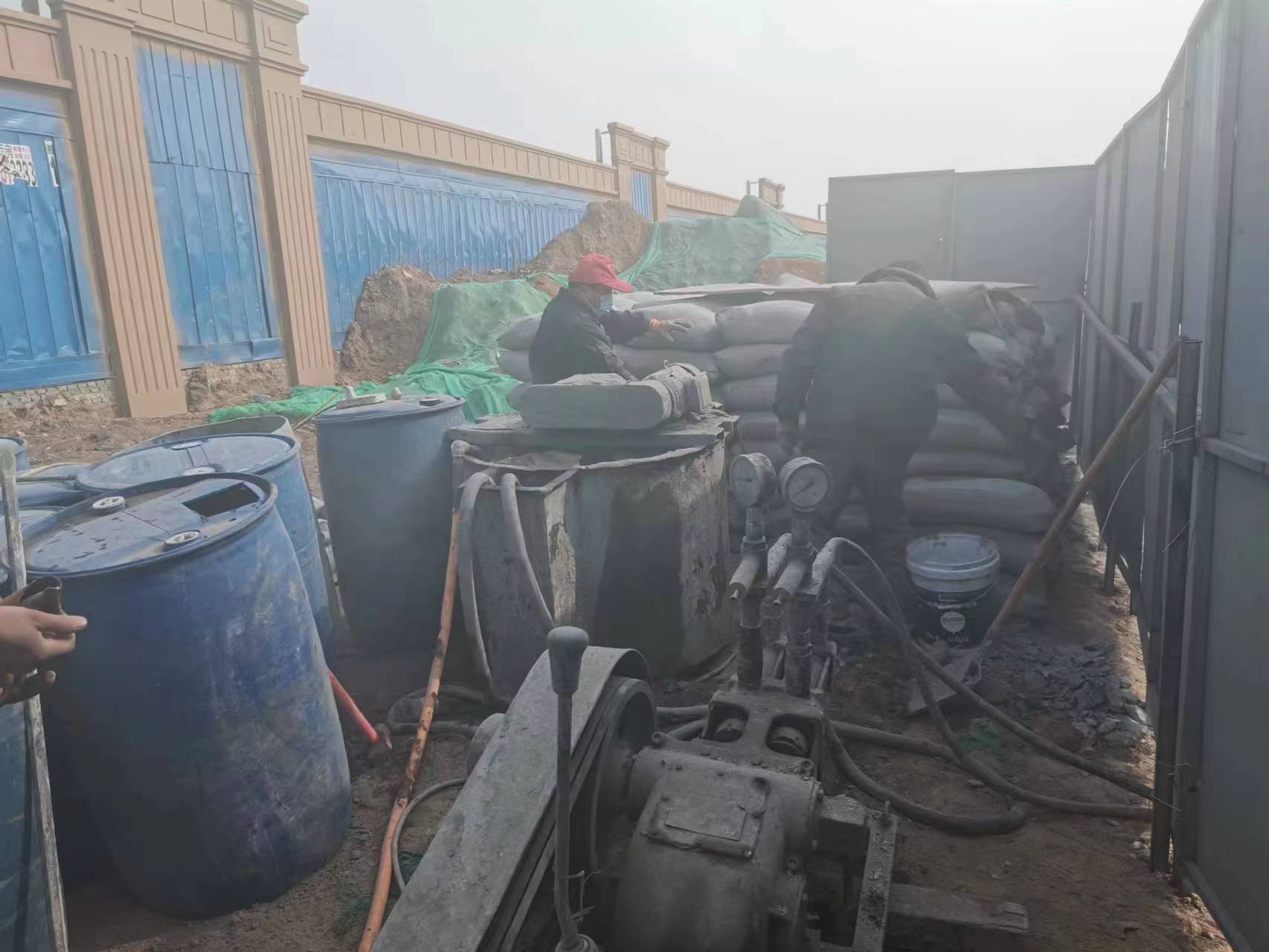 铁山房屋下沉注浆